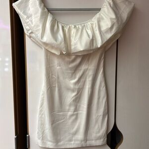 More to come white dress